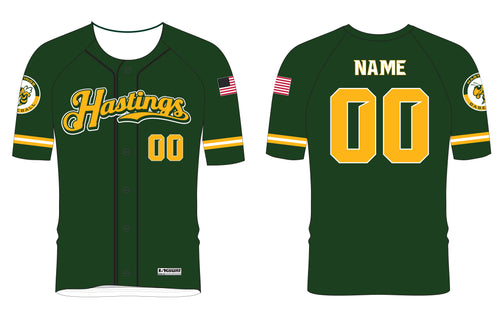 Hastings Baseball Sublimated Game Jersey - Green - 5KounT