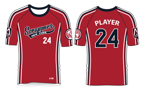 Scrappers Baseball Sublimated Game Jersey - Red - 5KounT