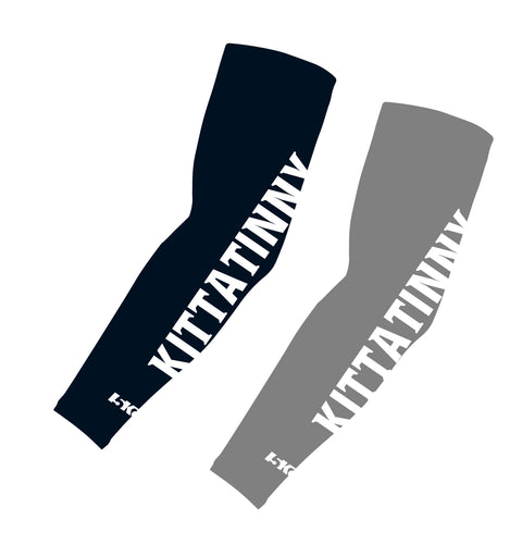 Kittatinny Football Sublimated Compression Sleeves - Navy / Gray - 5KounT2018