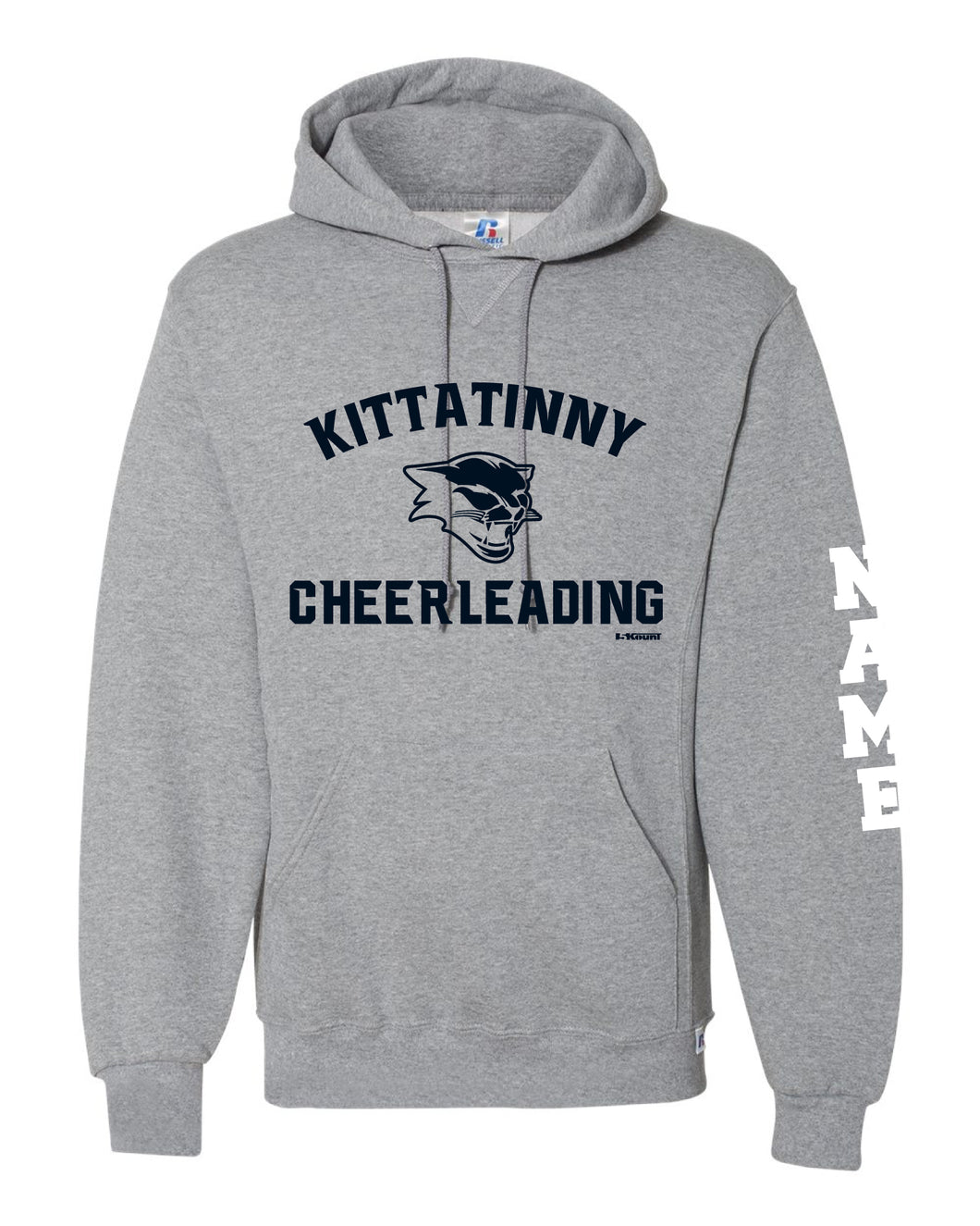 Kittatinny Cheer Russell Athletic Cotton Hoodie - Gray - 5KounT2018