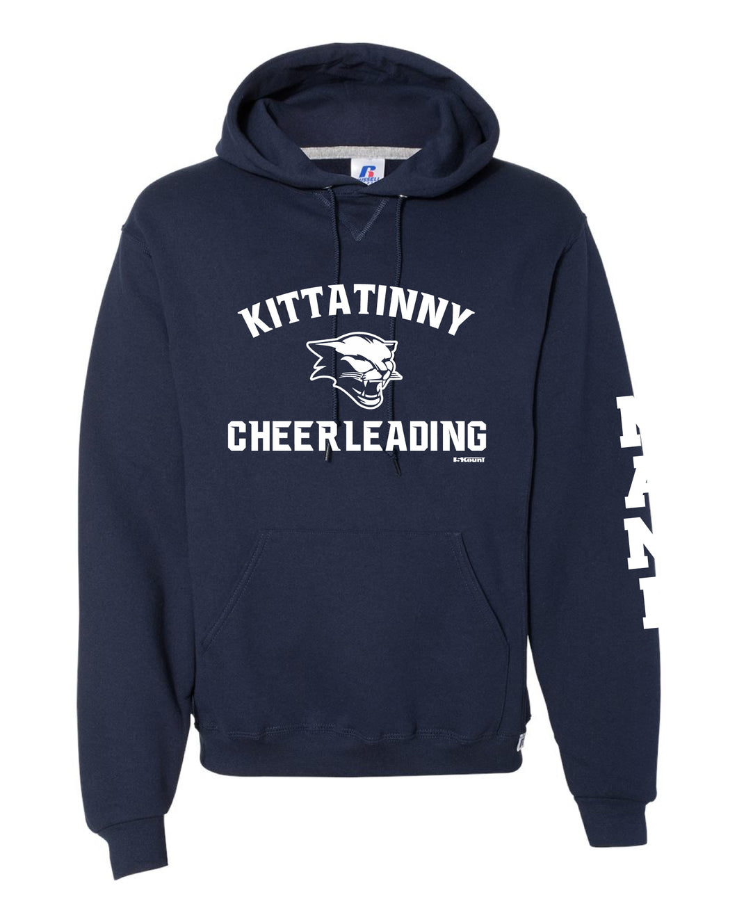 Kittatinny Cheer Russell Athletic Cotton Hoodie - Navy - 5KounT2018