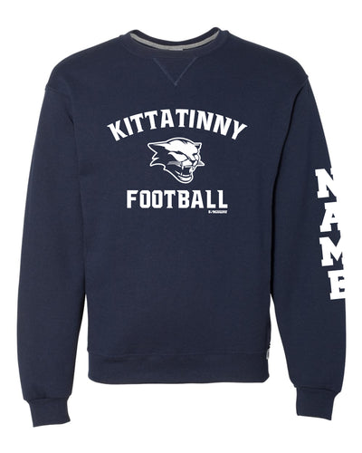 Kittatinny Football Russell Athletic Cotton Crewneck Sweatshirt - Navy - 5KounT2018