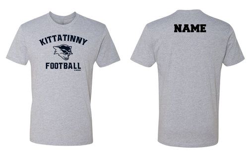 Kittatinny Football Cotton Crew Tee - Gray - 5KounT2018