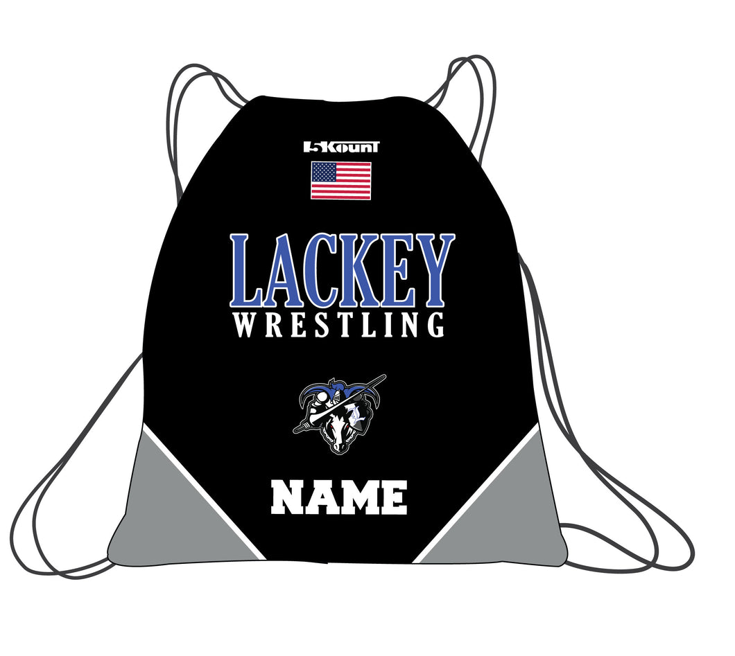 Lackey Wrestling Sublimated Drawstring Bag - 5KounT2018