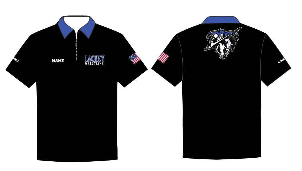 Lackey Wrestling Sublimated Polo Shirt - 5KounT2018