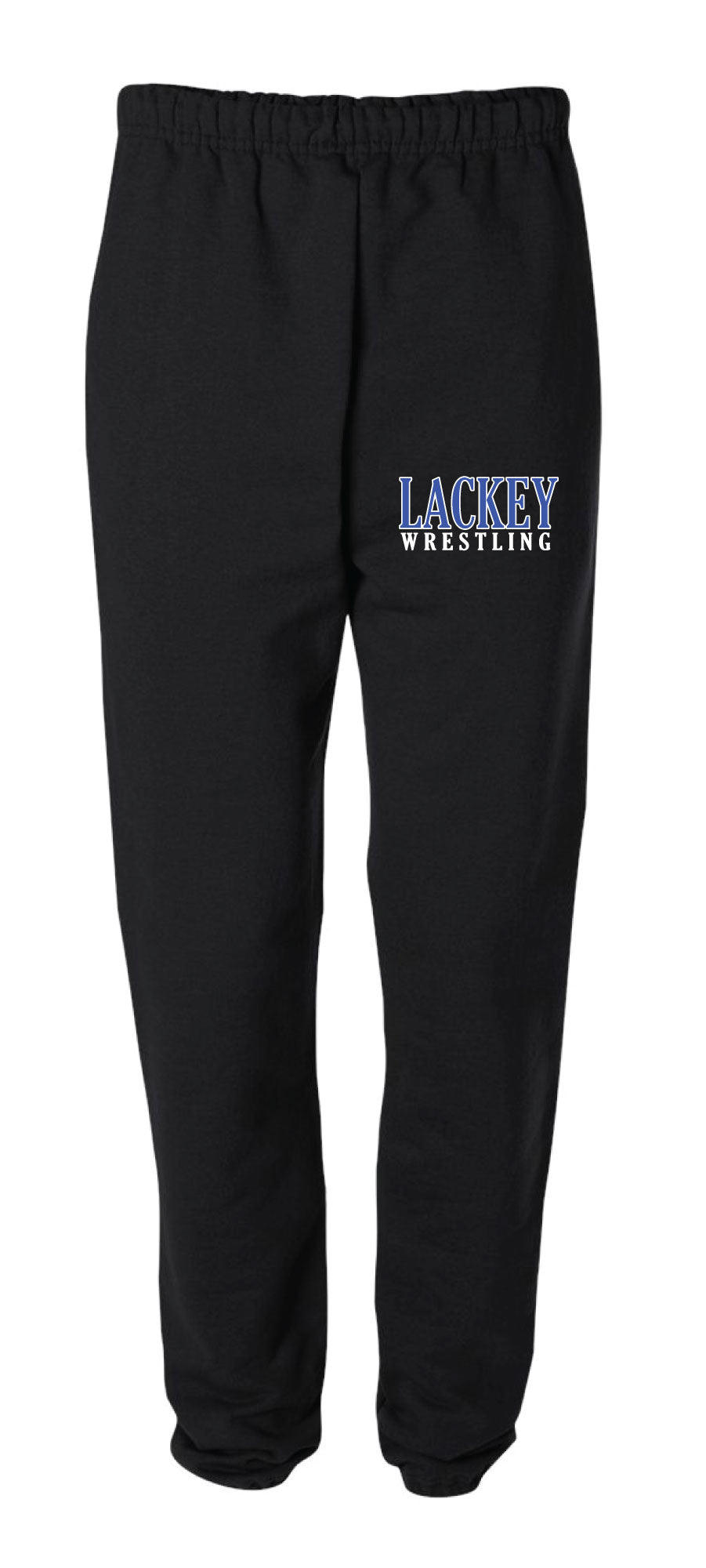 Lackey Wrestling Cotton Sweatpants - Black - 5KounT2018