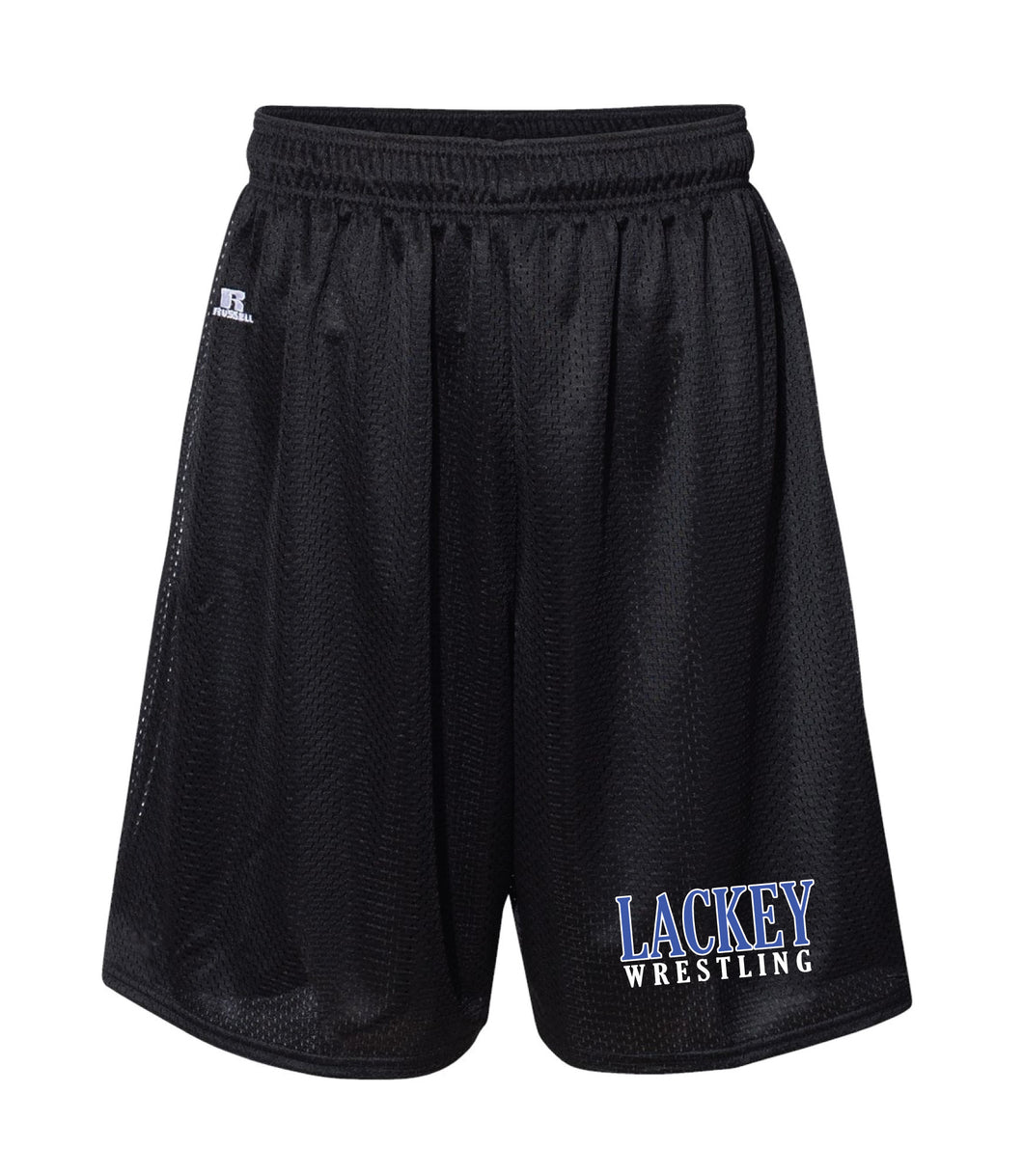 Lackey Wrestling Russell Athletic Tech Shorts - Black - 5KounT2018
