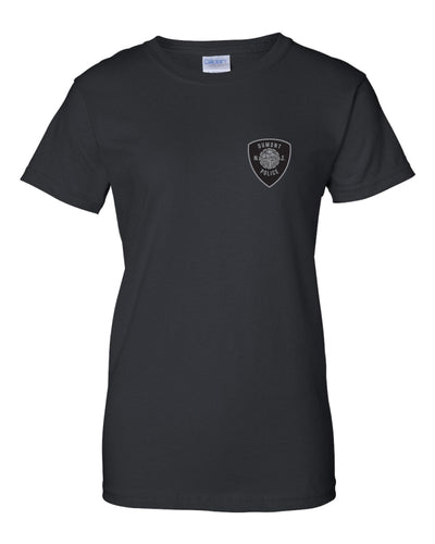 Dumont Police Cotton Women's Crew Tee - Black (Design 3) - 5KounT