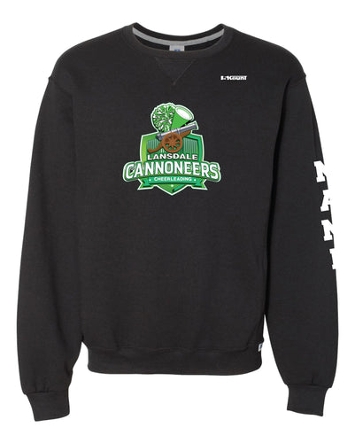 Cannoneers Cheer Russell Athletic Cotton Crewneck Sweatshirt - Black / Gray - 5KounT2018