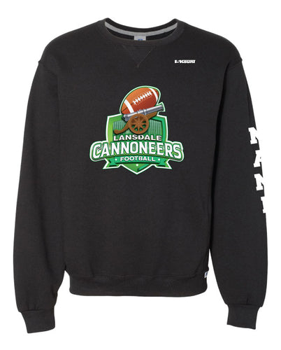 Cannoneers Football Russell Athletic Cotton Crewneck Sweatshirt - Black / Gray - 5KounT2018