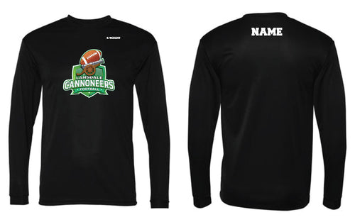 Cannoneers Football Long Sleeve DryFit Shirt - Black - 5KounT2018
