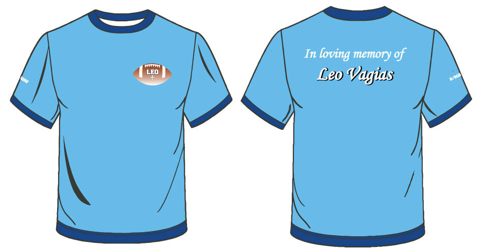 In loving memory of Leo Vagias - Sublimated Shirt-Blue - 5KounT