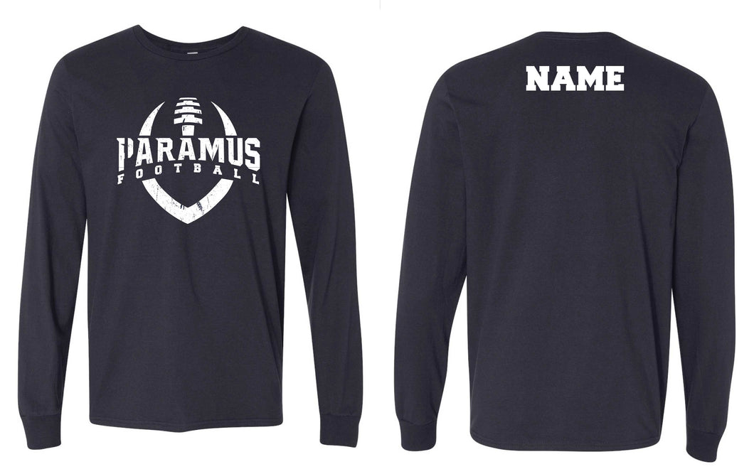 Paramus Football Cotton Crew Long Sleeve Tee - Navy - 5KounT