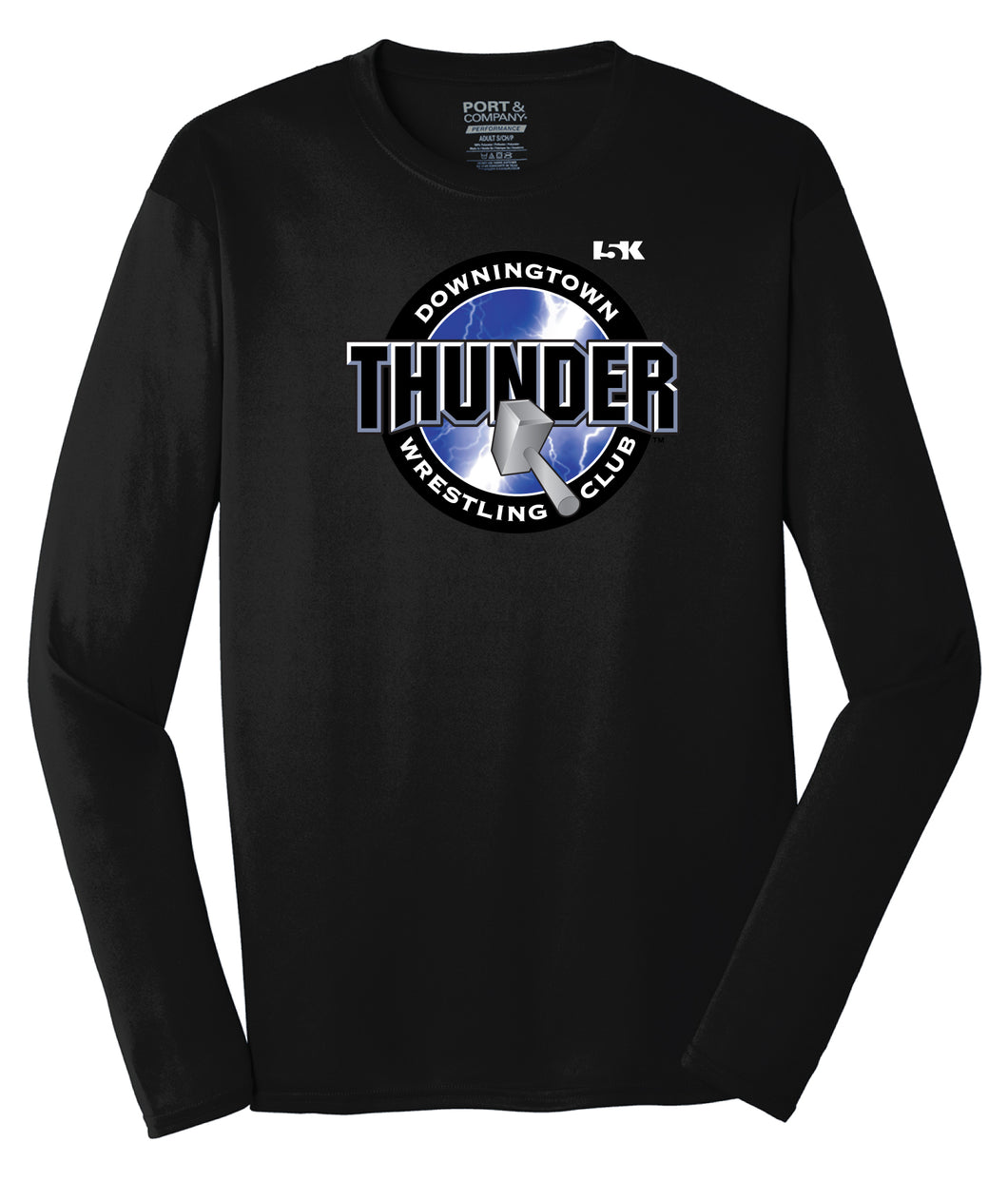 Thunder Wrestling Club Dryfit Long Sleeve Shirt - Black - 5KounT