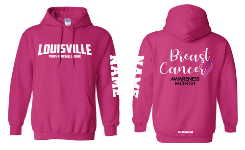 Louisville Football Cotton Hoodie Cancer Awareness - 5KounT2018