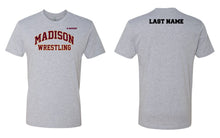 Madison Wrestling Cotton Tee - Black / White / Gray - 5KounT2018