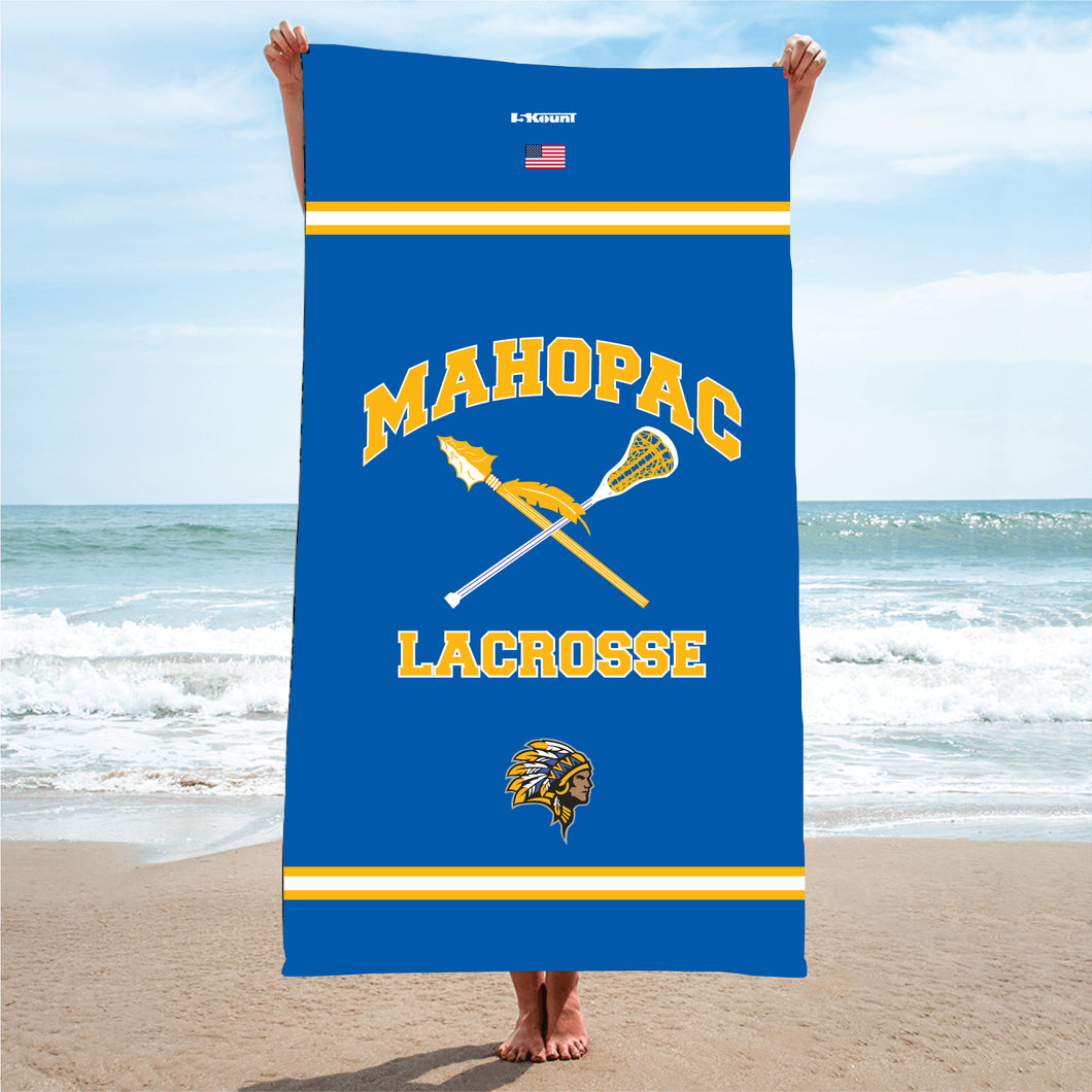 Mahopac Lax Sublimated Beach Towel - 5KounT2018