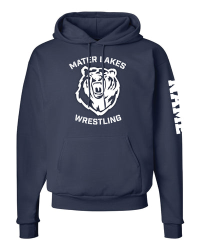 Mater Lakes Wrestling Cotton Hoodie - Navy - 5KounT