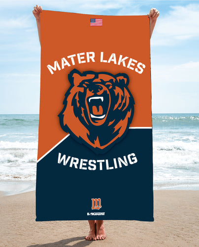 Mater Lakes Wrestling Sublimated Beach Towel - 5KounT2018