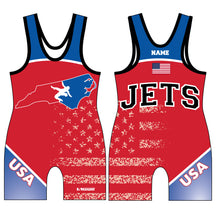 NC Jets Wrestling Sublimated Men's Singlet - Design 2