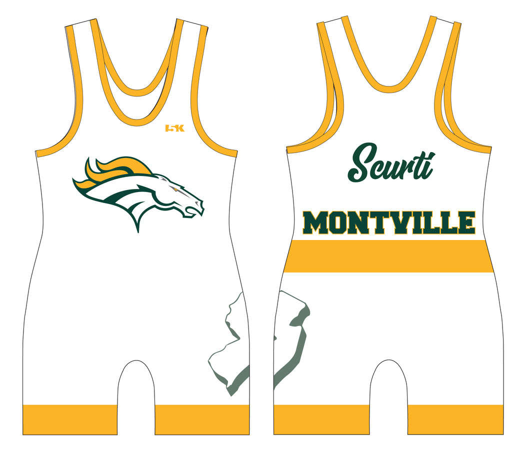 Montville Broncos Wrestling Sublimated Singlet (Design 2) - 5KounT
