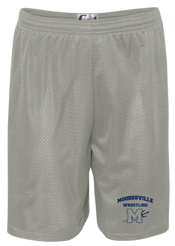 Mooresville HS Tech Shorts - Grey - 5KounT