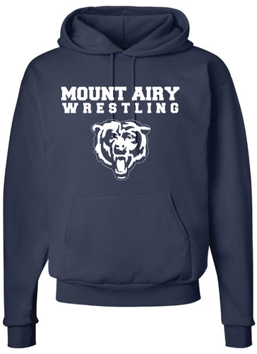 Mount Airy Middle School Cotton Hoodie - Blue - 5KounT