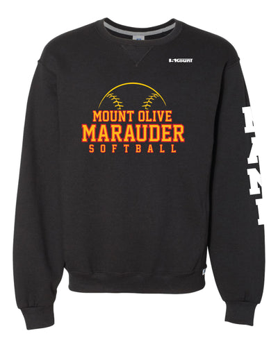 Mount Olive Marauders Cotton Crewneck Sweatshirt - Black - 5KounT2018