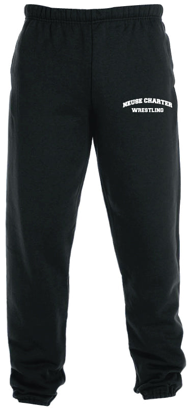 Neuse Wrestling Cotton Sweatpants - Black - 5KounT