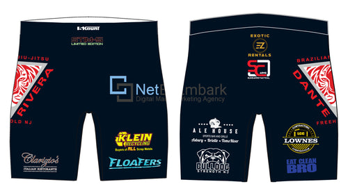 Nick Galanti Sublimated Compression Shorts (Design 4 - Navy)