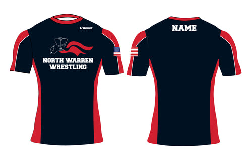 North Warren Wrestling Sublimated Compression Shirt - 5KounT2018