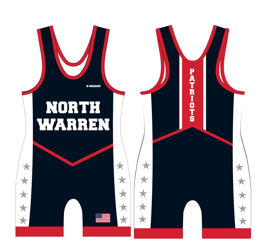 North Warren Wrestling Sublimated Singlet - 5KounT2018