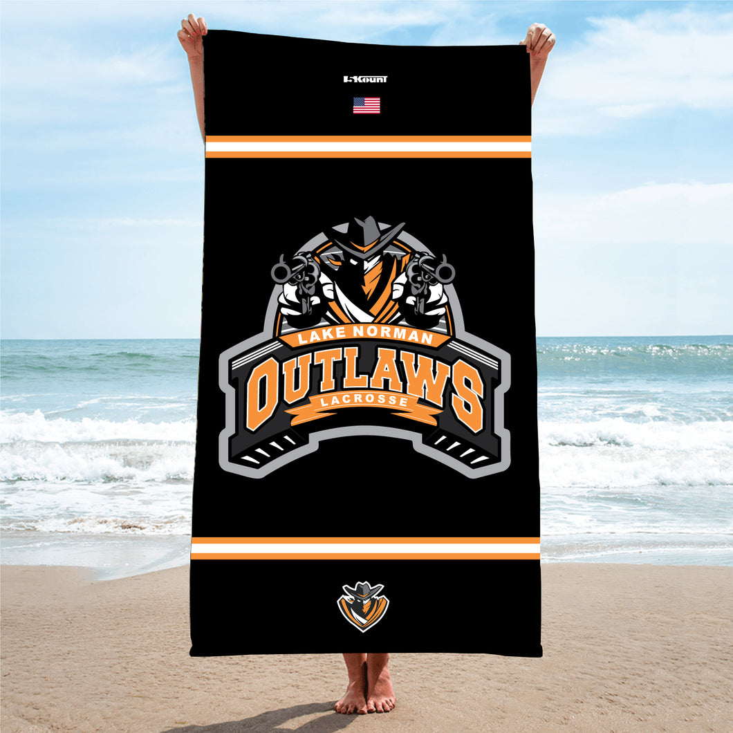 Outlaws Lax Sublimated Beach Towel - 5KounT2018