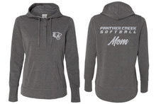Panther Creek Softball Terry Snap Placket Hooded Pullover - Charcoal Heather - 5KounT