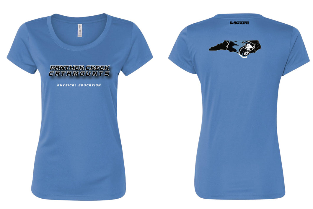 Panther Creek Softball PE DryFit Performance Tee - Women - Blue - 5KounT