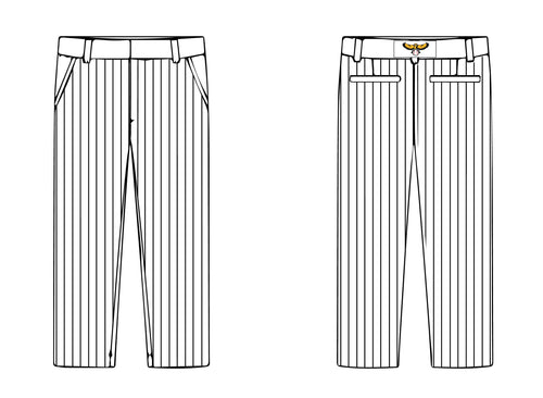 Oradell Baseball Sublimated Game Pants - Pinstripes