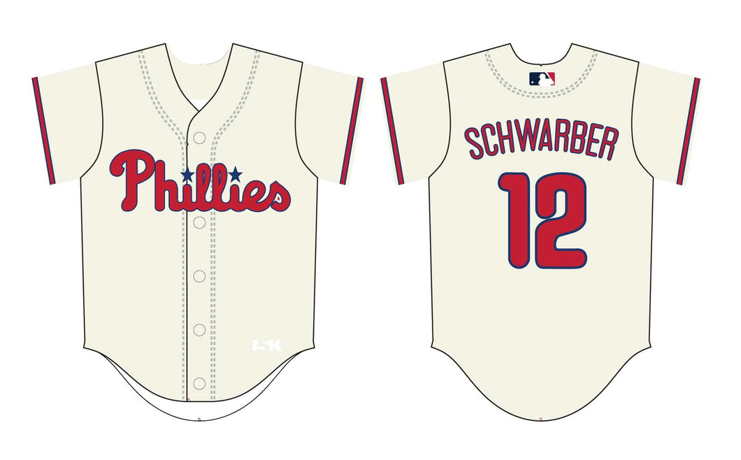 Phillies Baseball Sublimated Game Jersey - 5KounT