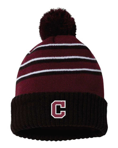 Clifton Lacrosse Pom Beanie - Design 2 (Black)