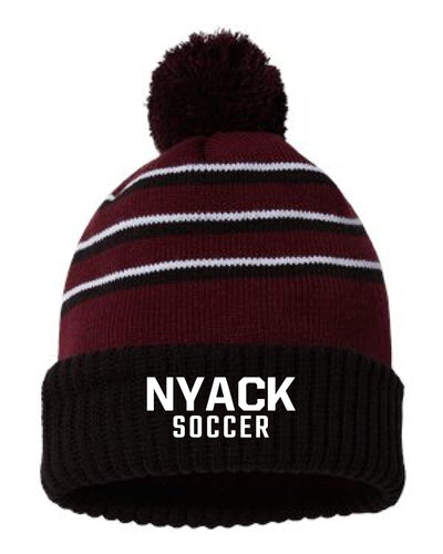 Nyack Soccer Pom Beanie Hat