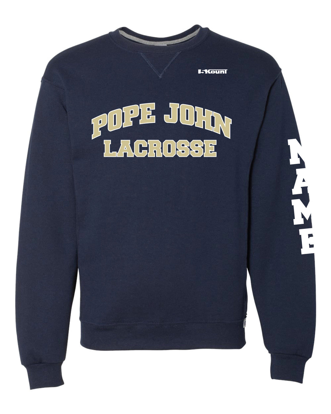 Pope John Lax Russell Athletic Cotton Crewneck Sweatshirt - Navy - 5KounT2018