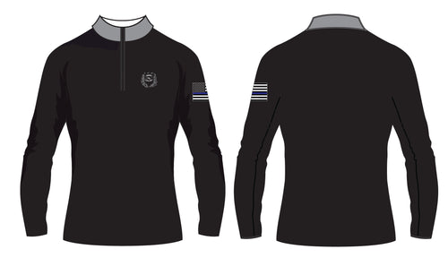 Dumont Police Sublimated Quarter Zip - Black (Design 1) - 5KounT