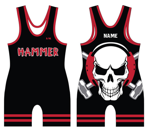 Hammer Wrestling Sublimated Men's Singlet - Design 1 - 5KounT