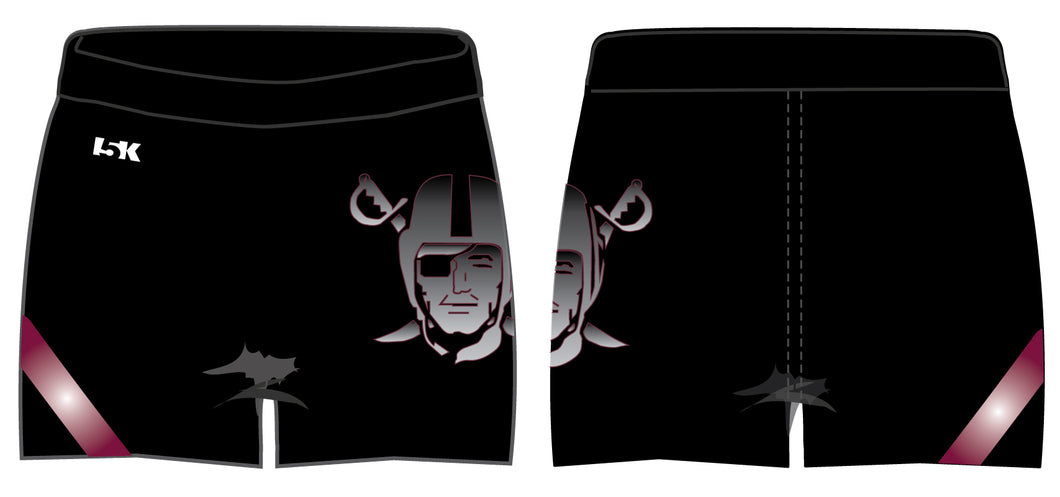 Raiders Sublimated Shorts - Black - 5KounT