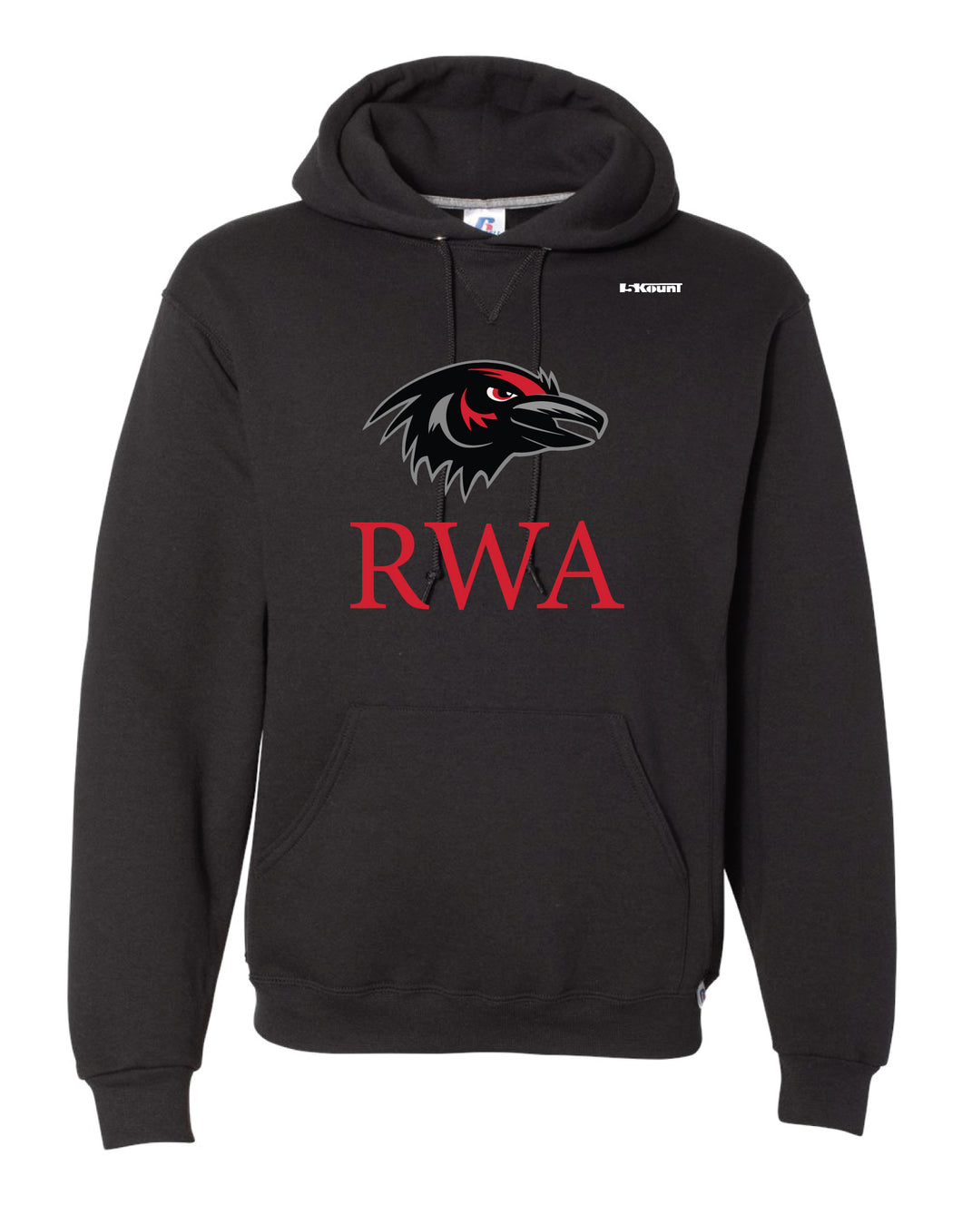Robbinsville Wrestling Russell Athletic Cotton Hoodie - Black / Youth - 5KounT2018
