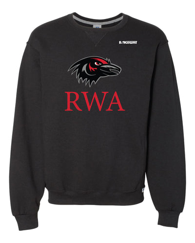 Robbinsville Wrestling Russell Athletic Cotton Crewneck Sweatshirt - Black / Youth - 5KounT2018