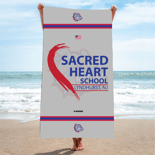 Sacred Heart Sublimated Beach Towel - 5KounT2018