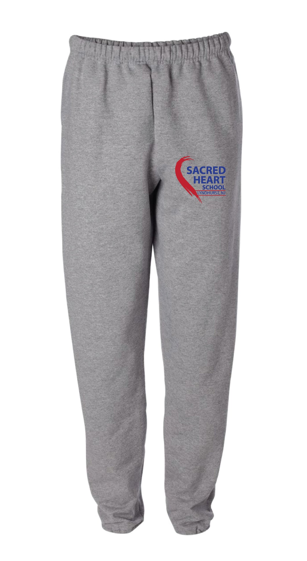 Sacred Heart Cotton Sweatpants - Gray - 5KounT2018