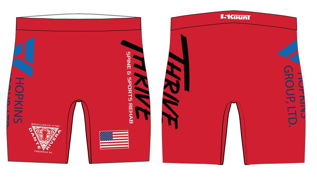 Joe Schick Sublimated Compression Shorts - Red