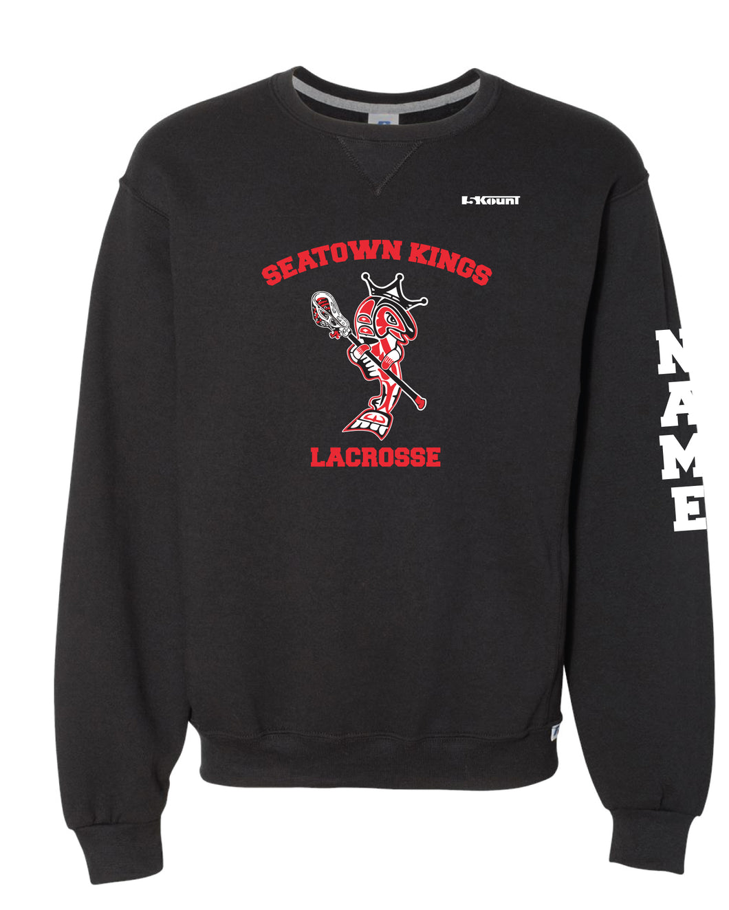 Seatown Kings Russell Athletic Cotton Crewneck Sweatshirt - Black - 5KounT2018