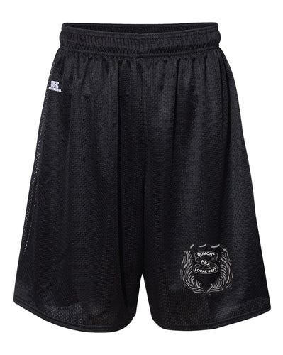 Dumont Police Russell Athletic Tech Shorts - Black (Design 1) - 5KounT